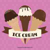 Free vector ice creams