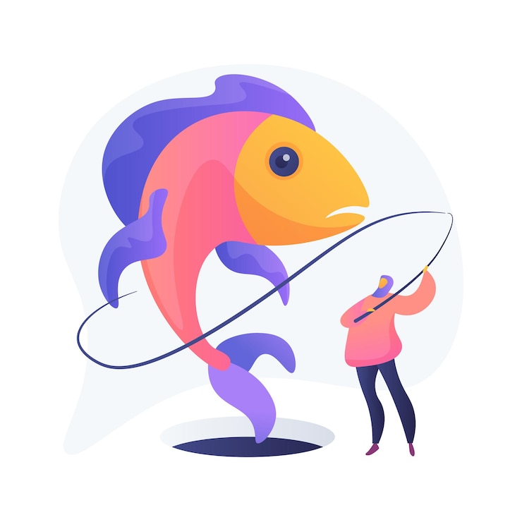 Free Vector ice fishing abstract concept   illustration. winter outdoor activities, ice fishing tools, equipment shop online, fisherman advice, catching, frozen lake, travel and hobby  