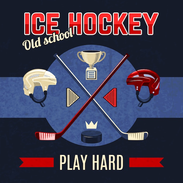 Ice hockey poster