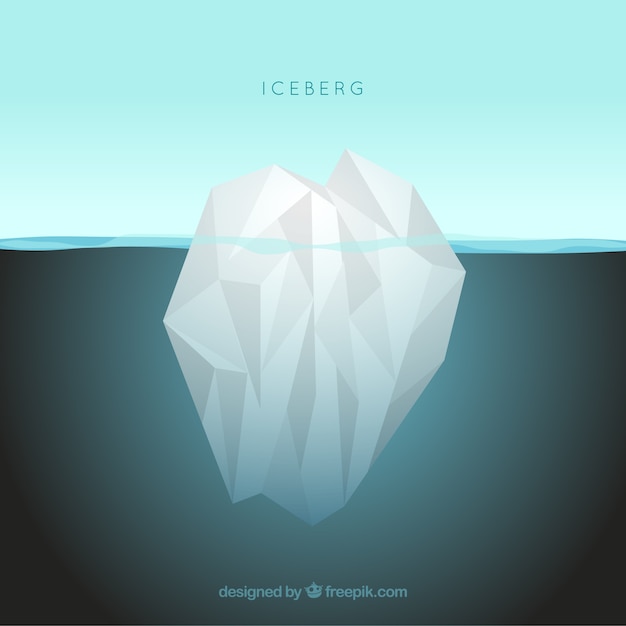 Iceberg in the ocean