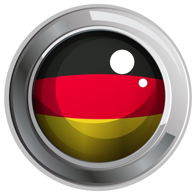 ドイツの旗のアイコンデザイン