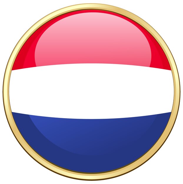 オランダの旗のアイコンデザイン