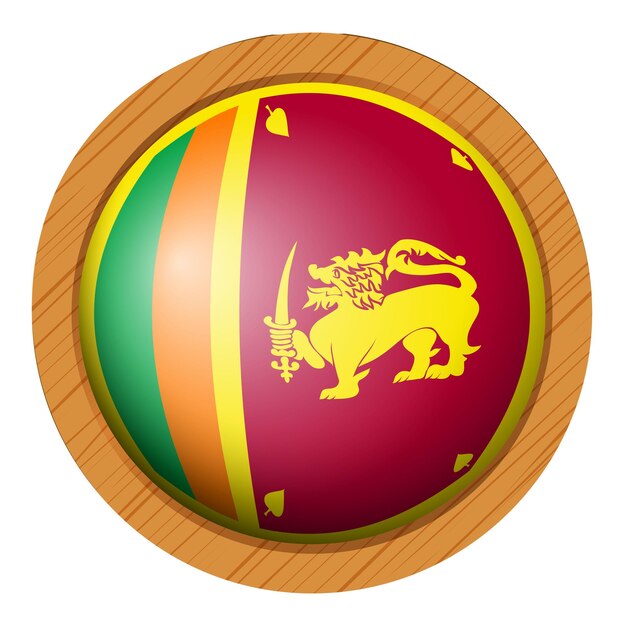 Icon design for flag of Sri Lanka