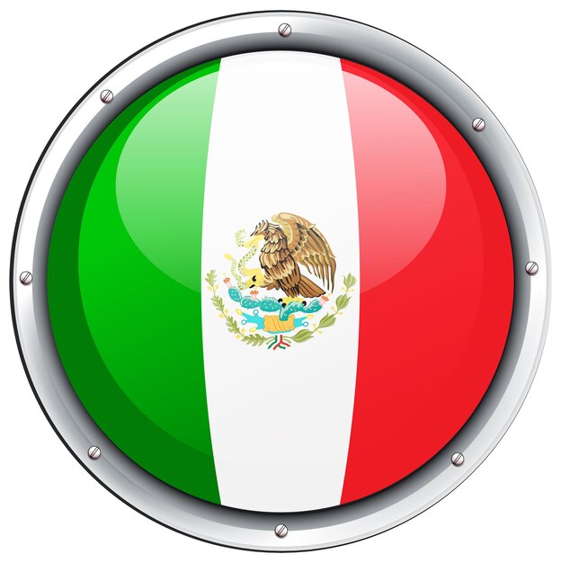 メキシコの旗のアイコンデザイン