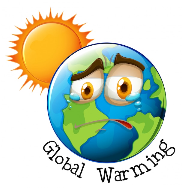 Free vector icon of global warming