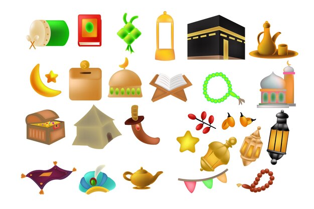 icon pack islamic element bundle