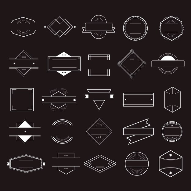 Icon Symbol Badge Logo Collection Concept