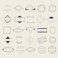 Free vector icon symbol badge logo collection concept