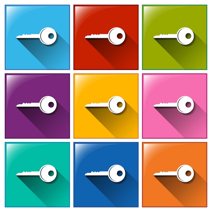 Free Vector icon with keys