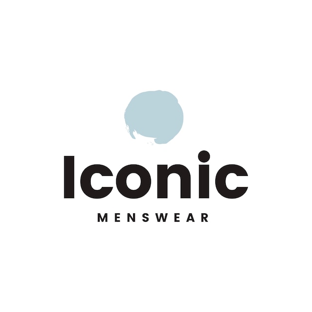 아이코 닉 menswear 로고 디자인 벡터