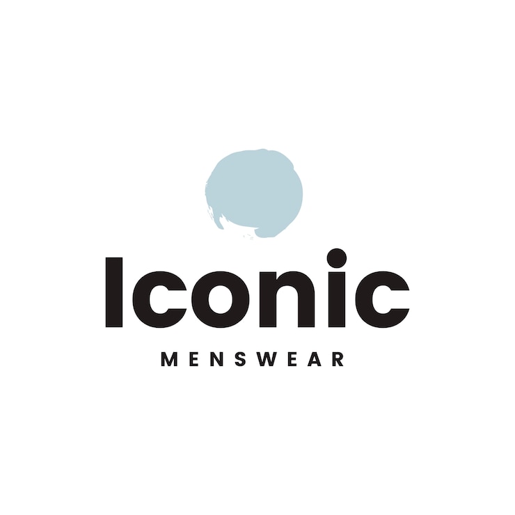 무료 Vector 아이코 닉 menswear 로고 디자인 벡터