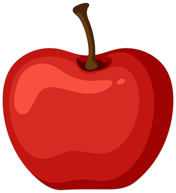Free Vector iconic red apple illustration