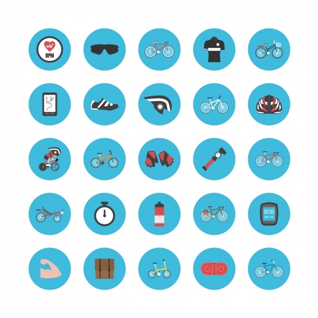 Free vector icons about bicycle