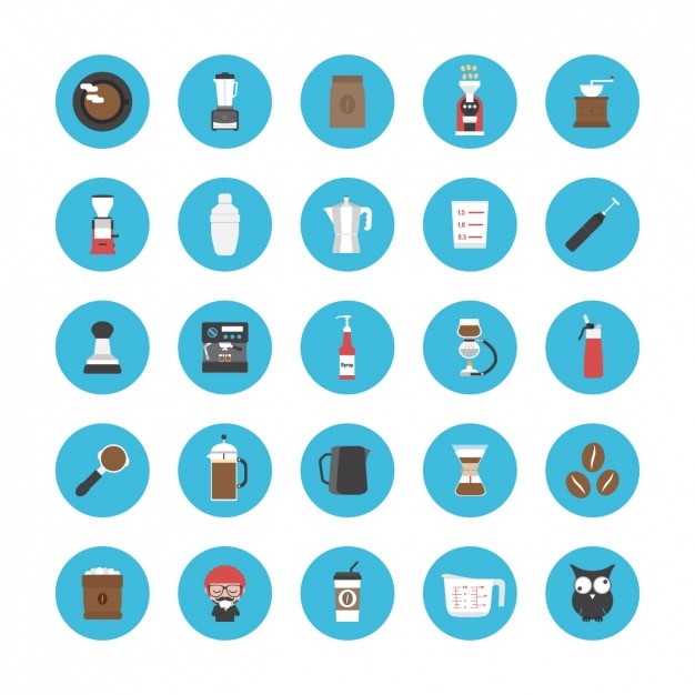 Icons about coffee