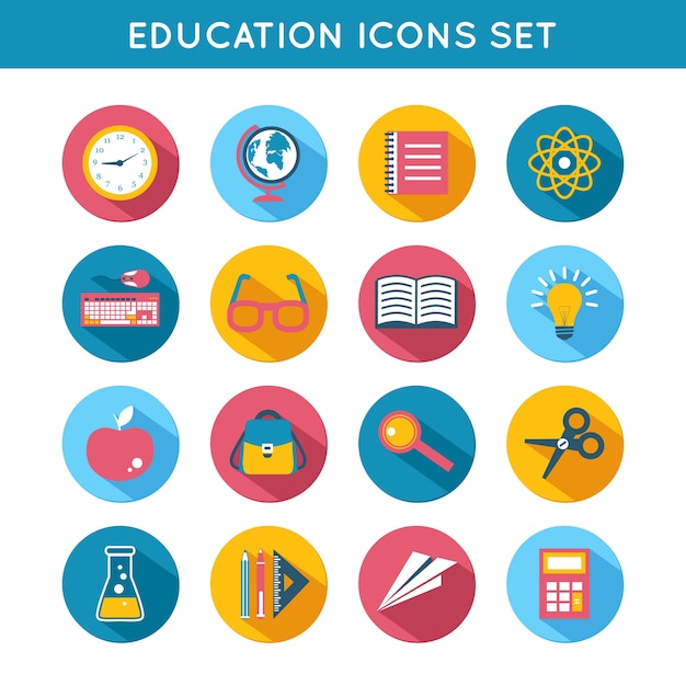 Free vector icons about education
