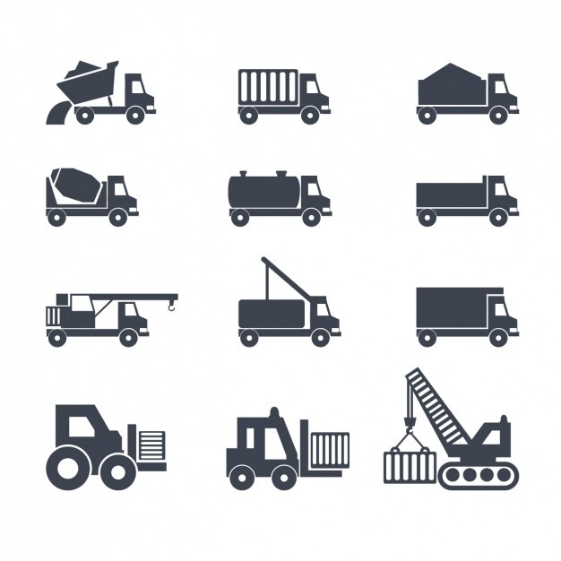 Icons about trucks