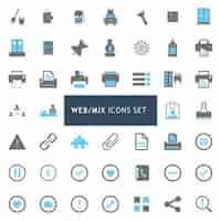 Free vector icons set about web