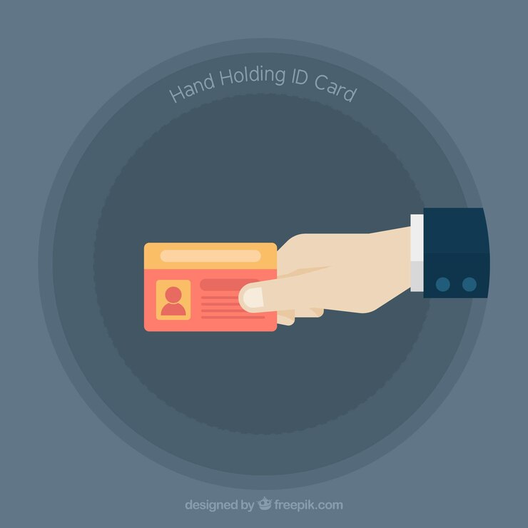 Free Vector id card illustration