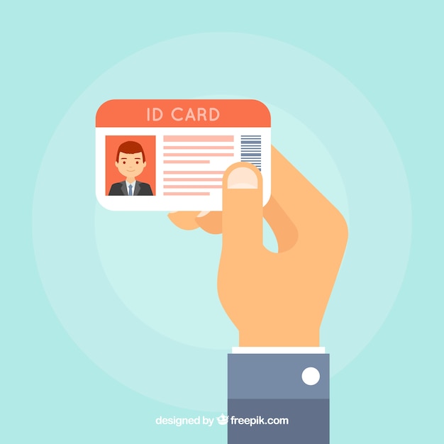 Free vector id card illustration