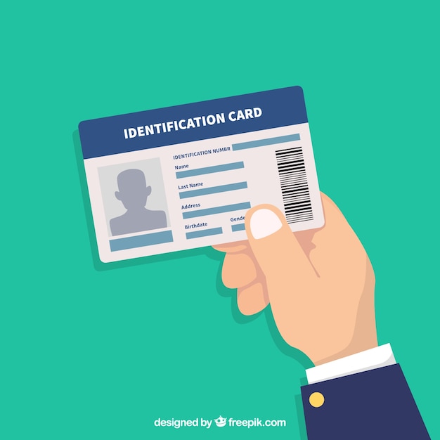 Free vector id card illustration