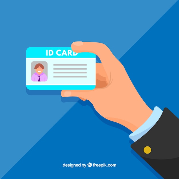 Free vector id card illustration