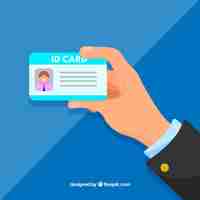 Free vector id card illustration