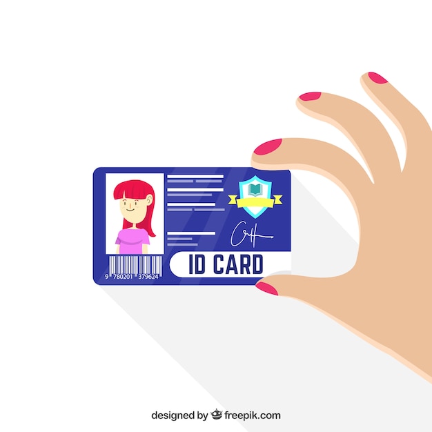 Id card illustration