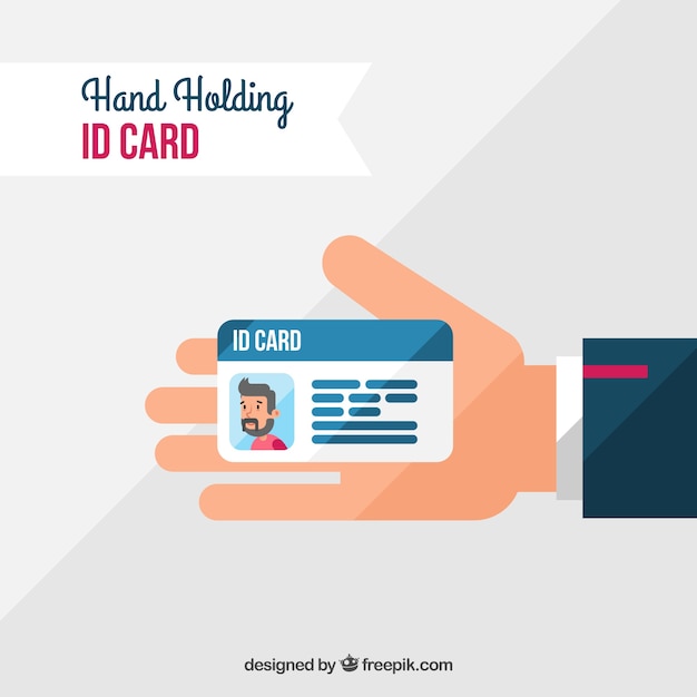 Free vector id card illustration