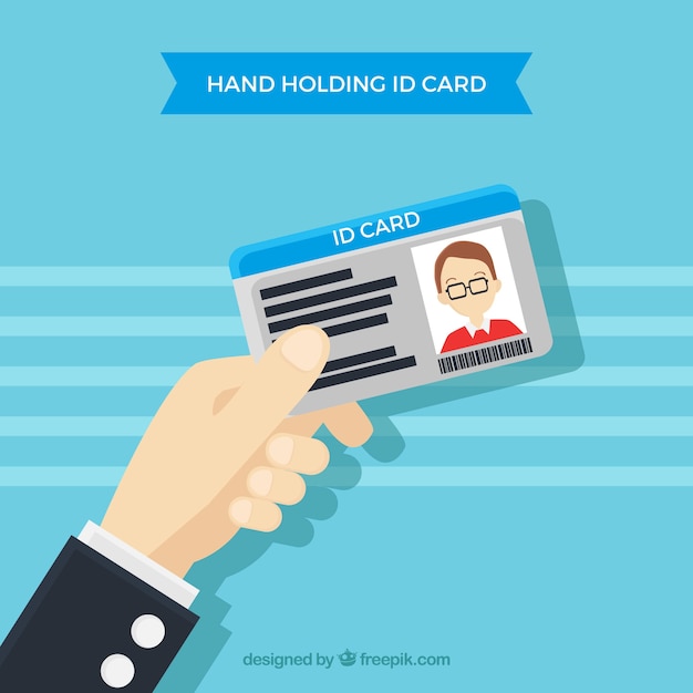 Free vector id card illustration