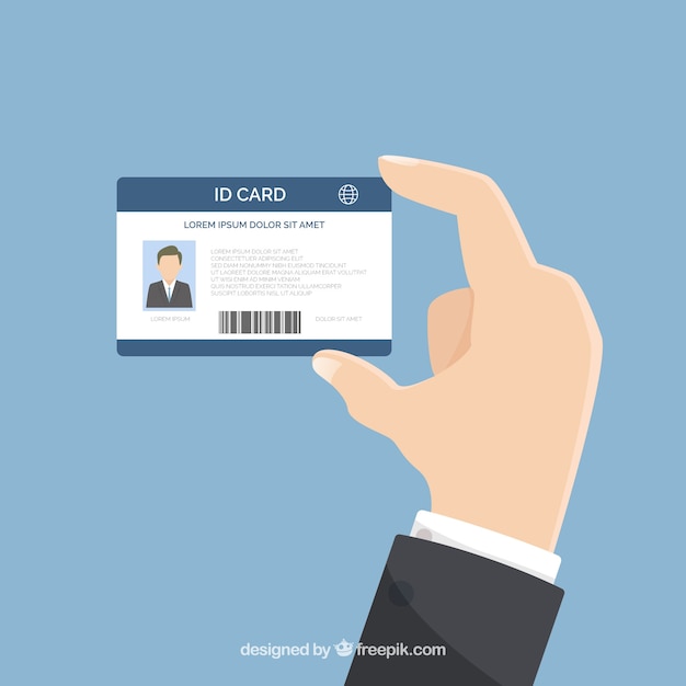 Free vector id card illustration