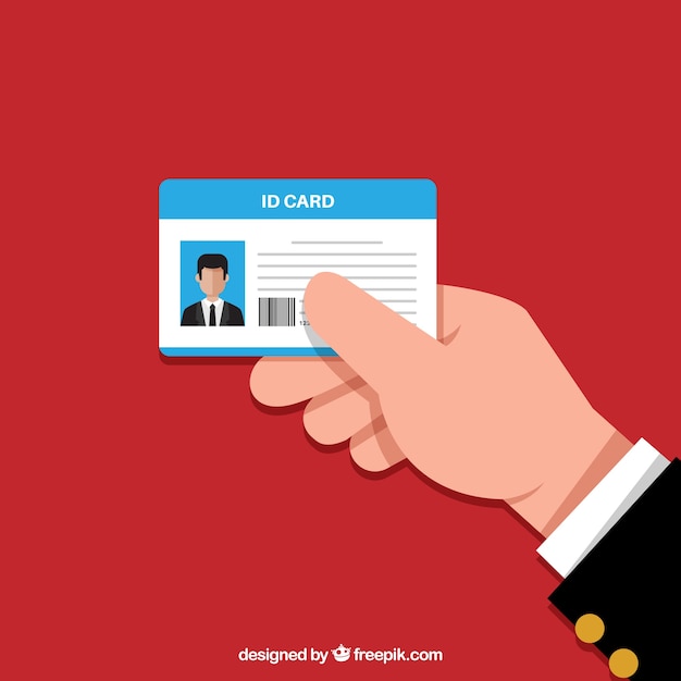 Free vector id card illustration