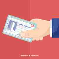 Free vector id card illustration