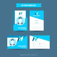 Free vector id card template