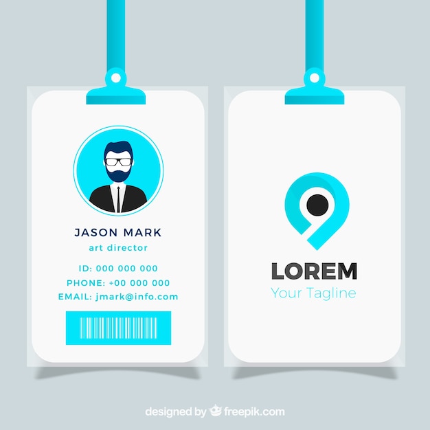 Id card template