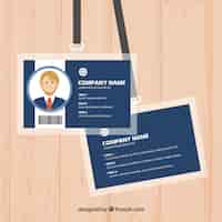 Free vector id card template