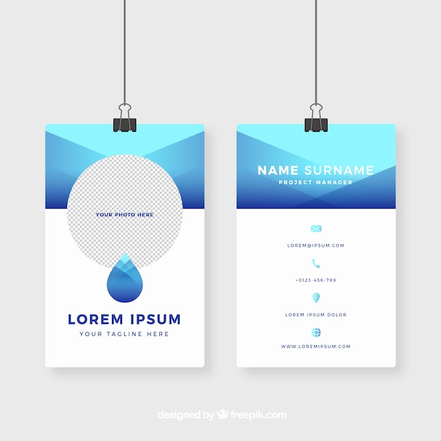 Id card template