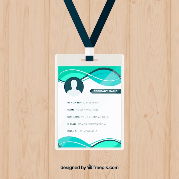 Id card template