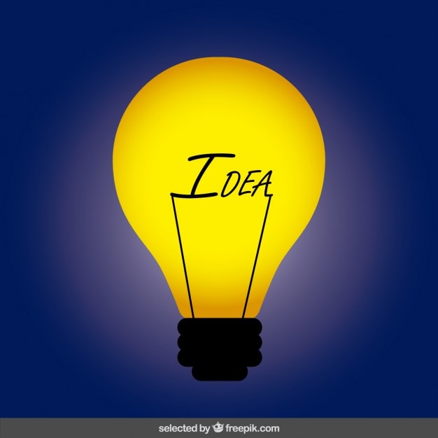 Free vector idea bulb