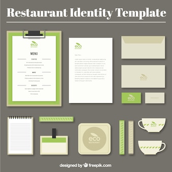 Identity corporate for eco restaurant