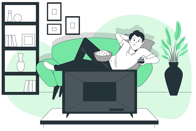 Idleness concept illustration