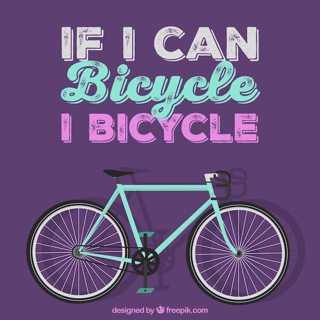 Если я могу велосипед, велосипед я