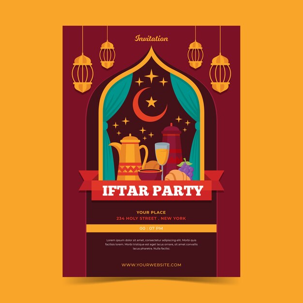iftar invitation template design
