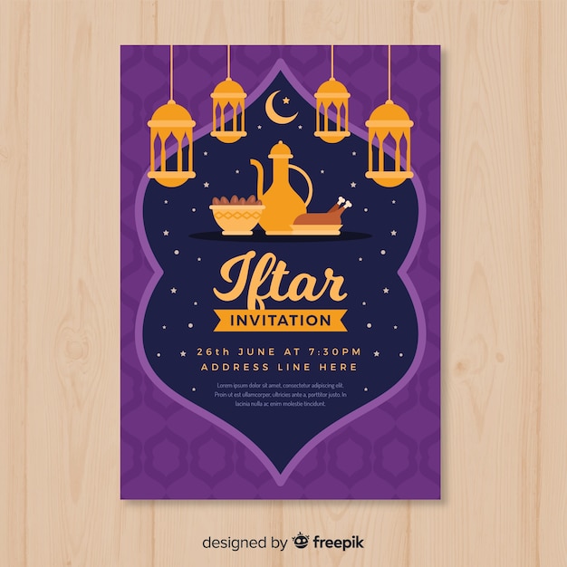 Free vector iftar party