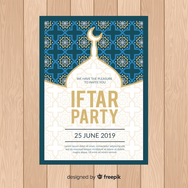 Vettore gratuito iftar party