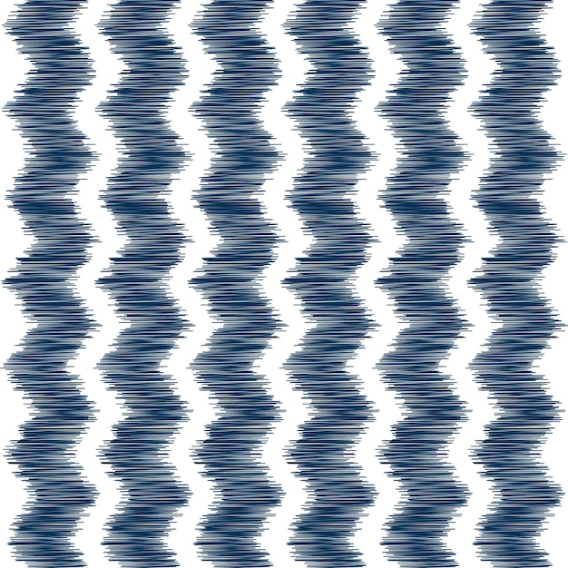 Vettore gratuito design a zig zag in stile ikat