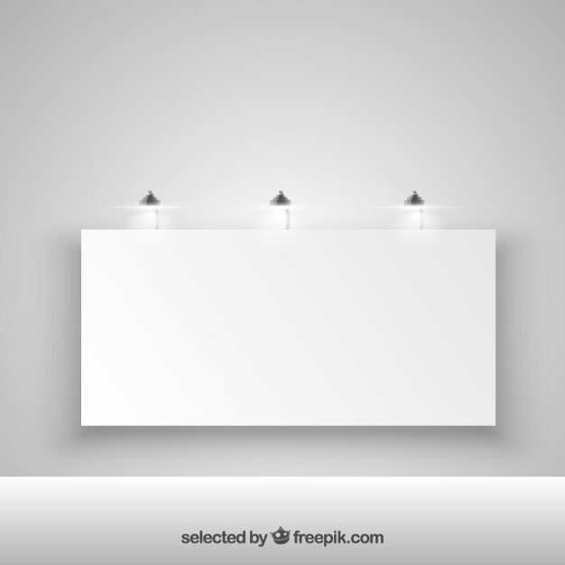illuminated blank billboard