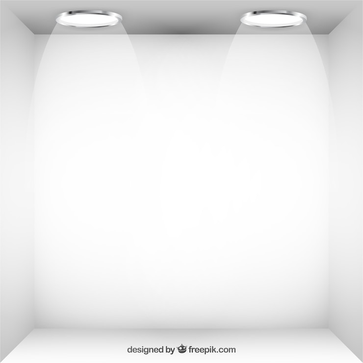 Free Vector illuminated white room