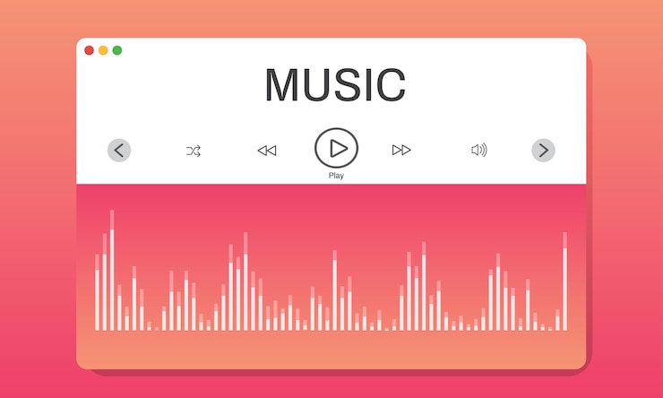 무료 Vector 음악 concpet의 일러스트