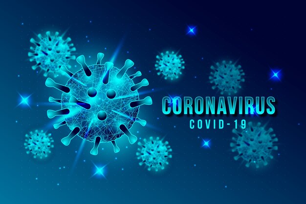 Illustrated coronavirus concept wallpaper