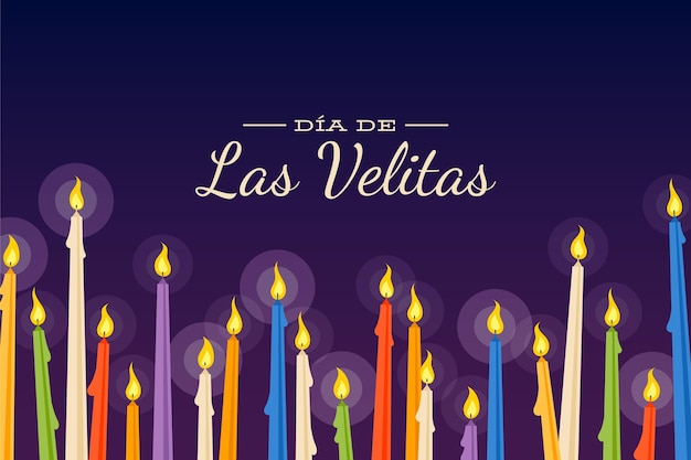 일러스트 día de las velitas 양초